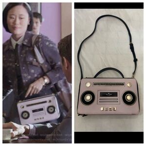 Kate Spade Boombox Radio Crossbody Bag pink black